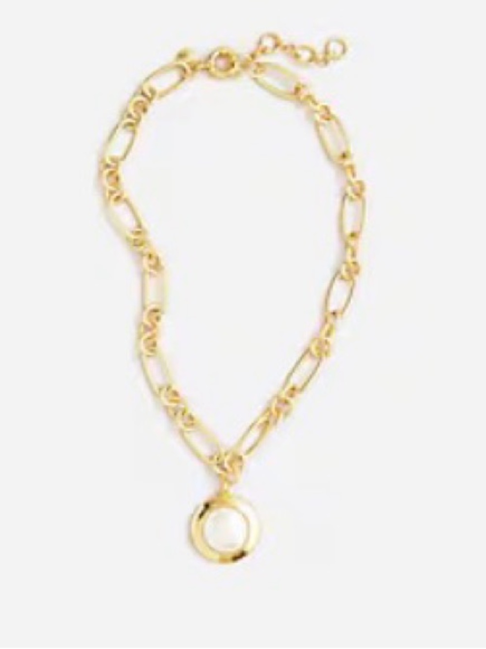 NWT J.Crew Domed Pearl Pendant Necklace CA124